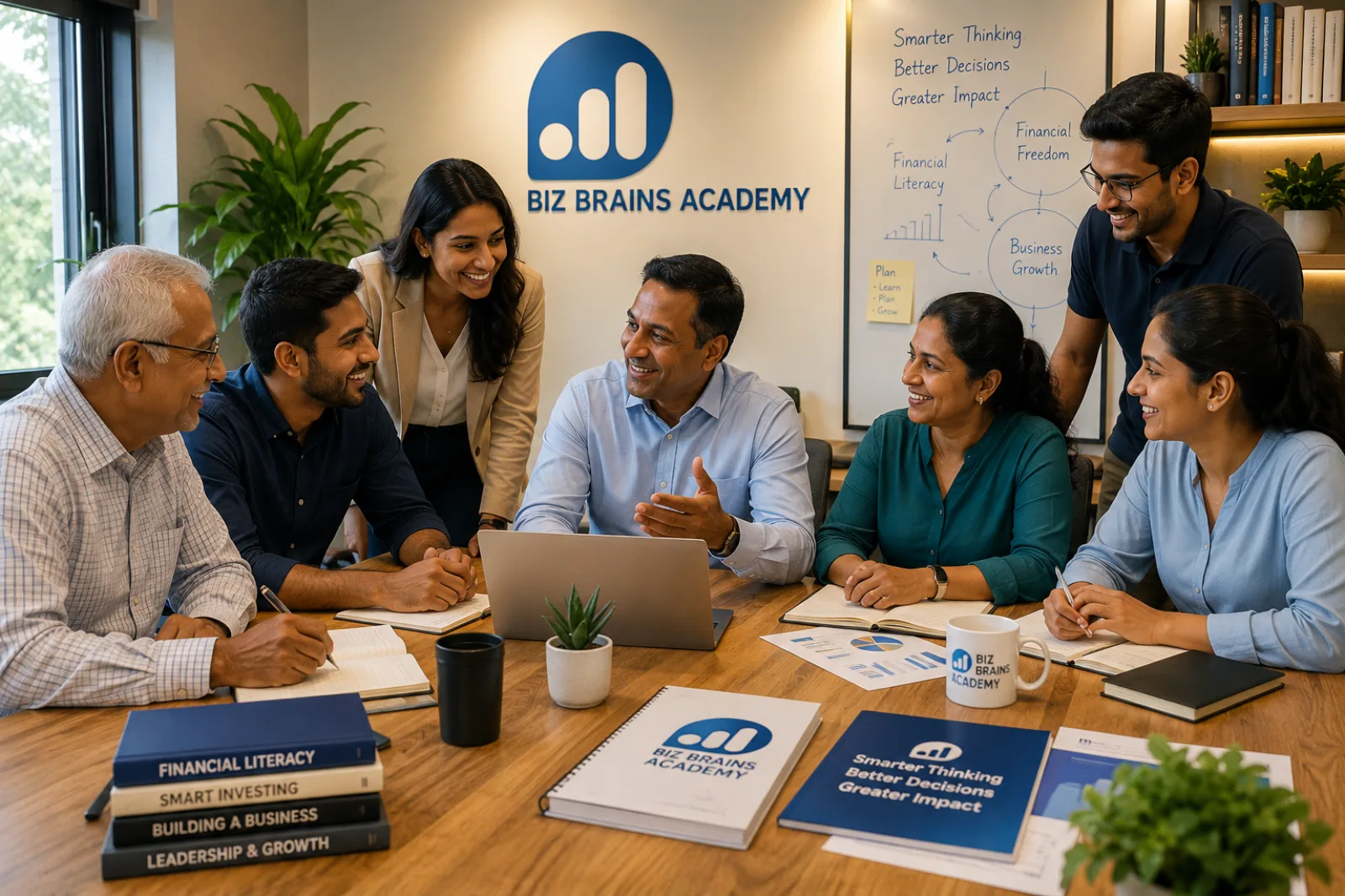 A Biz Brains Academy learning session in progress