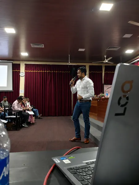 Delivering a session at a government institution