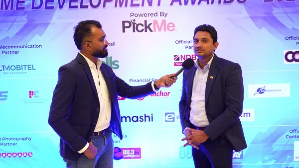 Media interview at the SLIM SME Development Awards